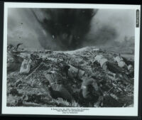 Explosions on the battlefield in Henry King's The Snows Of Kilimanjaro
