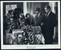 Bob Hope, William Demarest, Mary Jane Saunders, and Lucille Ball in Sorrowful Jones