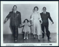 Bob Hope, William Demarest, Mary Jane Saunders, and Lucille Ball in Sorrowful Jones