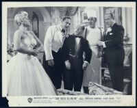 Claire Trevor, Sheldon Leonard, Charles Cantor, Joe Vitale, and Broderick Crawford in Stop, You're Killing Me