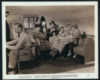 Joel McCrea, Veronica Lake and cast in a scene from Sullivan's Travels