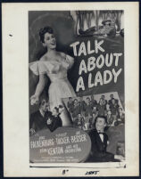 Forrest Tucker, Jinx Falkenburg, Stan Kenton, and Joe Besser in the poster for Talk About A Lady