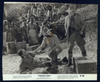 Glenn Anders, Douglas Fowley, and George Macready in Tarzan's Peril