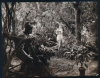 George Macready and Virginia Huston in Tarzan's Peril