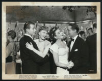 David Bruce, Susanna Foster, Louise Allbritton, and Franchot Tone in That Night With You