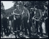 Sterling Hayden, Chill Wills, and Wally Cassell in Timberjack