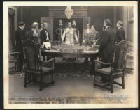An official gathering in a scene from Lois Weber's non-extant film The Traitor