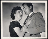 Ida Lupino and Howard Duff in a still for Woman In Hiding