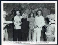 Douglas Dick, Maura Murphy, Jean Willes, John Archer in A Yank In Indo-China