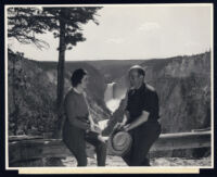 Assistant Director Joseph A. McDonough and his wife posing on the set of 