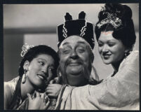 George Barbier with Mia Ichioka and Diana Moncardo in The Adventures of Marco Polo