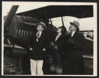 Douglas Fairbanks Jr., Mary Brian and Warner Baxter in The Air Mail