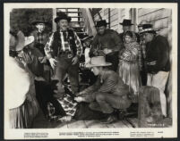 Russell Simpson, Bernard J. Nedell, Russell Hayden, Randolph Scott, and other cast members in Albuquerque