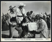 Howard Keel, Louis Calhern, Betty Hutton, and Keenan Wynn in Annie Get Your Gun