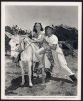 Valerie Mark and Paul Christian on the set of Bagdad