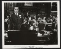 Bob Hope and other cast members in Beau James