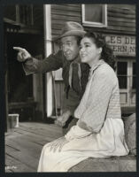 James Stewart and Julia Adams in Bend of the River
