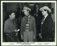 Arthur Kennedy, James Stewart, and Rock Hudson in Bend of the River