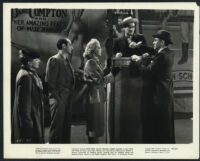 Veda Ann Borg, Hillary Brooke, Frank Fenton, and Philip Reed in Big Town