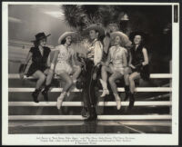 Ellen Drew, Kay Linaker, Jack Benny, Virginia Dale, and Lillian Cornell in Buck Benny Rides Again