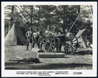 Cast members in a scene from Cavalry Scout