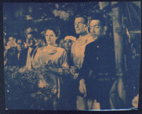 Ruth Warrick, Randolph Scott, and Anthony Quinn in China Sky