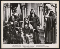 Francis Lister, Florence Eldridge, Linden Travers, and Unidentified actors in Christopher Columbus