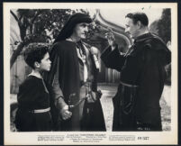 David Cole, Fredric March, and Felix Aylmer in Christopher Columbus