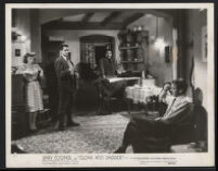 Lilli Palmer, Robert Alda, J. Edward Bromberg, and Gary Cooper in Cloak and Dagger