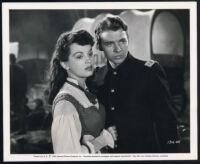 Joan Evans and Audie Murphy in Column South