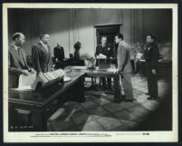 Frank Cady, Broderick Crawford, Carl Benton Reid, Roland Winters, Glenn Ford, and other cast members in Convicted