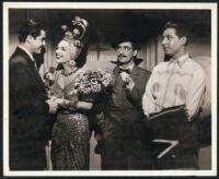 Steve Cochran, Groucho Marx, Carmen Miranda, and Andy Russell in Copacabana