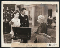 Anne Baxter, Tyrone Power, and May Whitty in Crash Dive