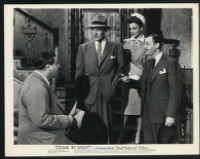 Cy Kendall, Stuart Crawford, Jane Wyman and Jerome Cowan in Crime By Night