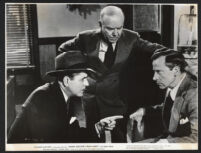 Warner Baxter, William Frawley, and Ivan Triesault in The Crime Doctor's Man Hunt