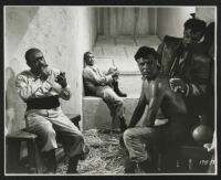 Richard Conte, Alan Ladd, and Unidentified actor in Desert Legion