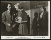Unidentified actor, Eleanor Parker, and Horace McMahon in Detective Story