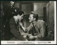 Unidentified actor and Kirk Douglas in Detective Story
