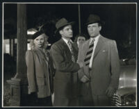 Lawrence Tierney, Ted North, and Betty Lawford in The Devil Thumbs a Ride