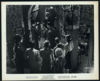 Cyril Chamberlain, Richard Attenborough, Andrew Crawford and cast members in Dulcimer Street