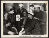 Cast members playing Seabees in Gallant Bess