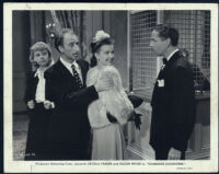 Gale Storm, Cecilia Parker, Roger Pryor, and Sig Arno in Gambling Daughters.