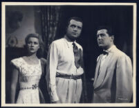 Audrey Long, John Loder and Russell Wade in A Game of Death