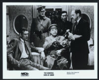 Gary Cooper, Hans Fuerberg, Akim Tamiroff, Philip Ahn and Porter Hall in The General Died at Dawn