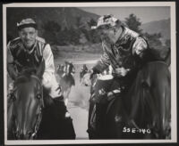 Groucho Marx and William Bendix racing horses in A Girl in Every Port