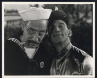 Groucho Marx and George E. Stone in a scene from A Girl in Every Port