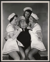 William Bendix and car-hops in A Girl in Every Port