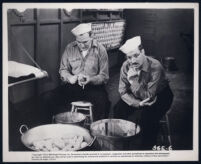 William Bendix peels potatoes while Groucho Marx is deep in thought in A Girl in Every Port
