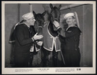 William Bendix and Groucho Marx with horses in A Girl in Every Port