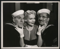 William Bendix, Marie Wilson, and Groucho Marx in A Girl in Every Port